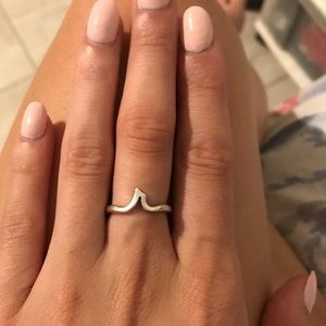 James Avery letter R ring